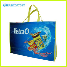 Promocional impresión de logotipo completo laminado PP no tejidos bolsa de compras RGB-034